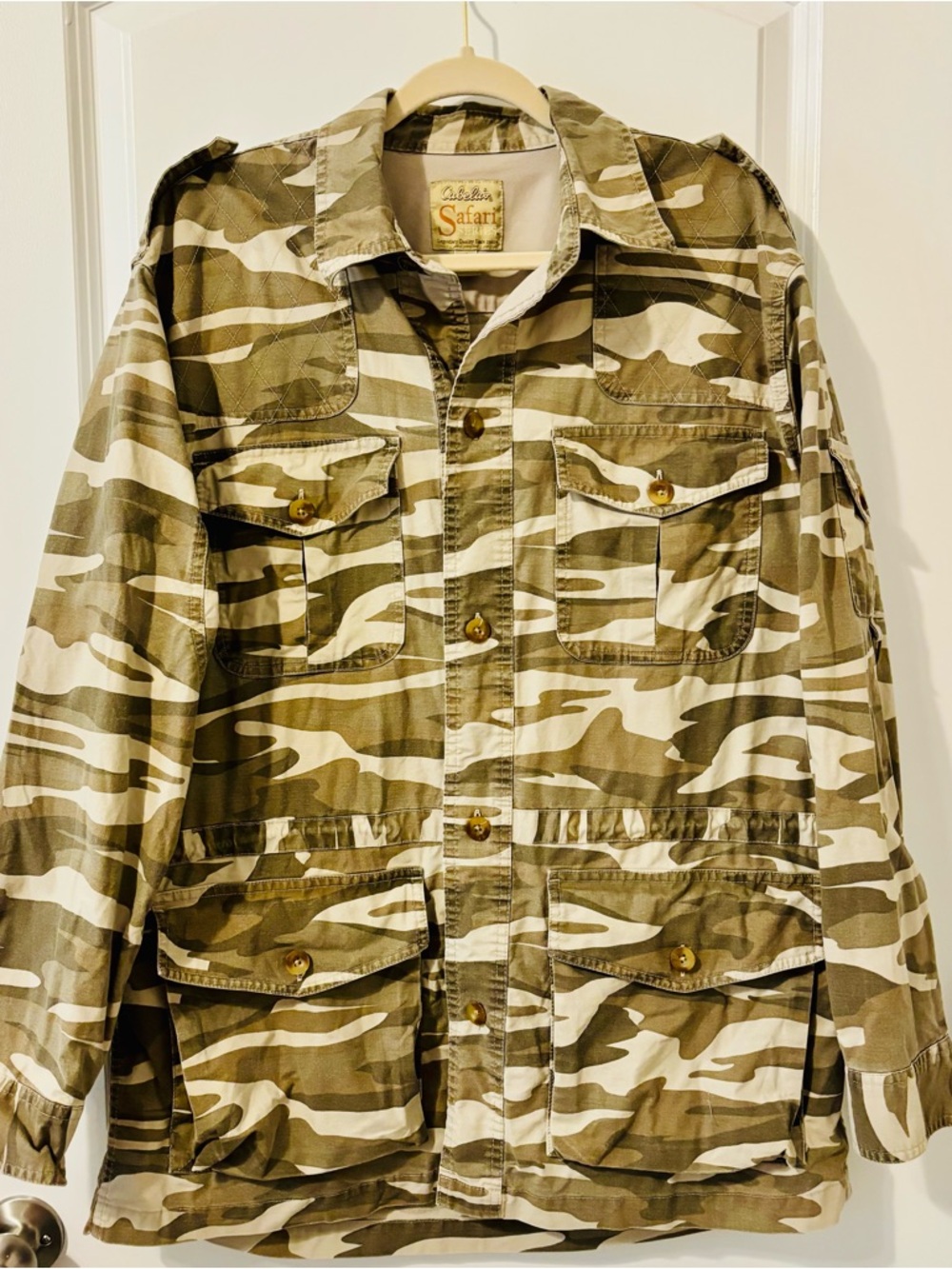 Cabela's Safari Series Jacket Mens Large Hunting Shooting Field Vintage EUC